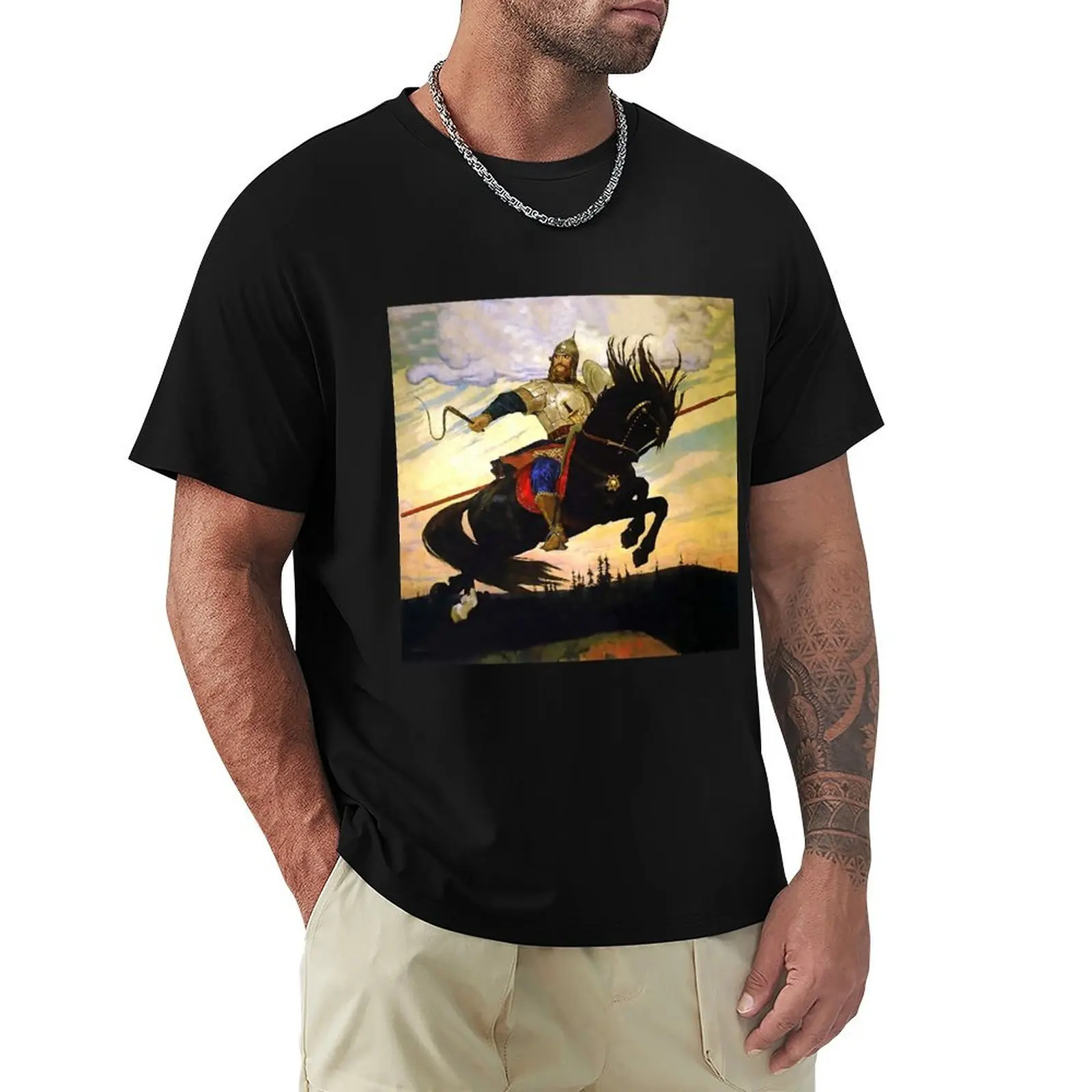 

“A Mighty Leap” by Victor Vasnetsov T-Shirt Holiday All Match T-Shirt