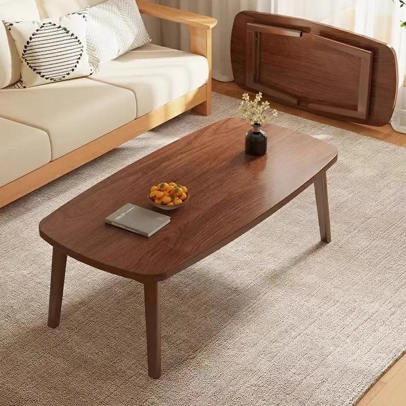 Foldable simple small table coffee table rental house small apartment living room dining table dual-purpose bedroom learning