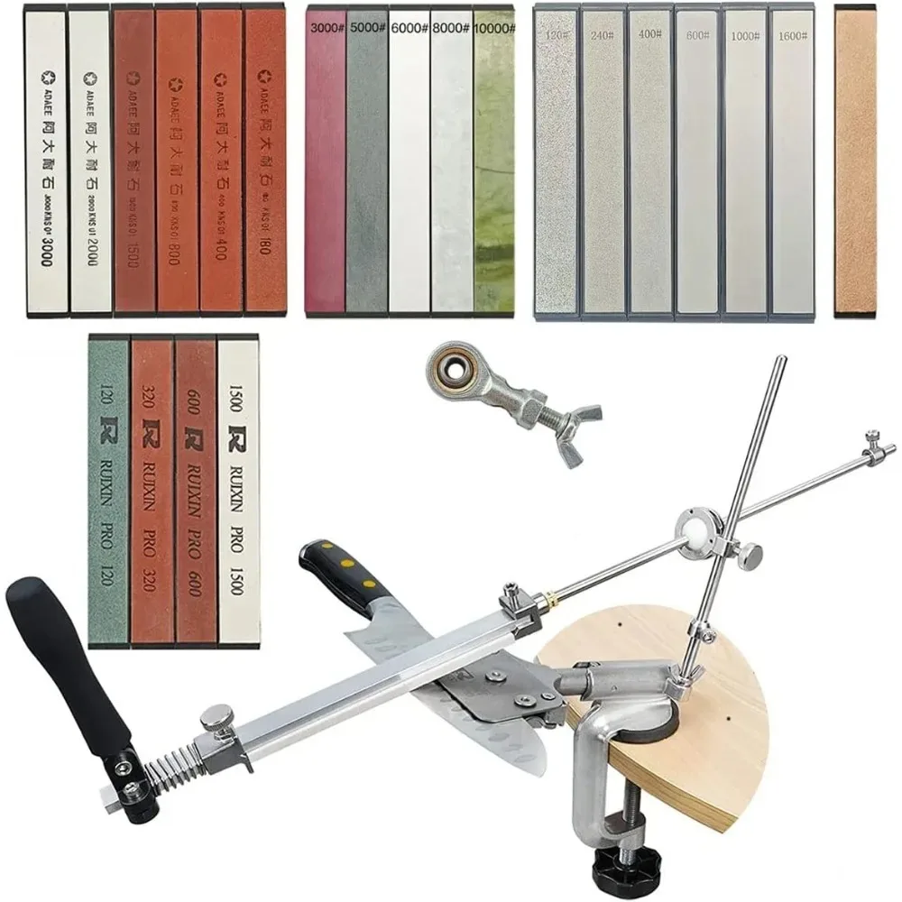 

НОВИНКА-точилка для ножей, профессиональная кухонная точилка для ножей шеф-повара из нержавеющей стали, домашний набор для заточки ножей, абразивный