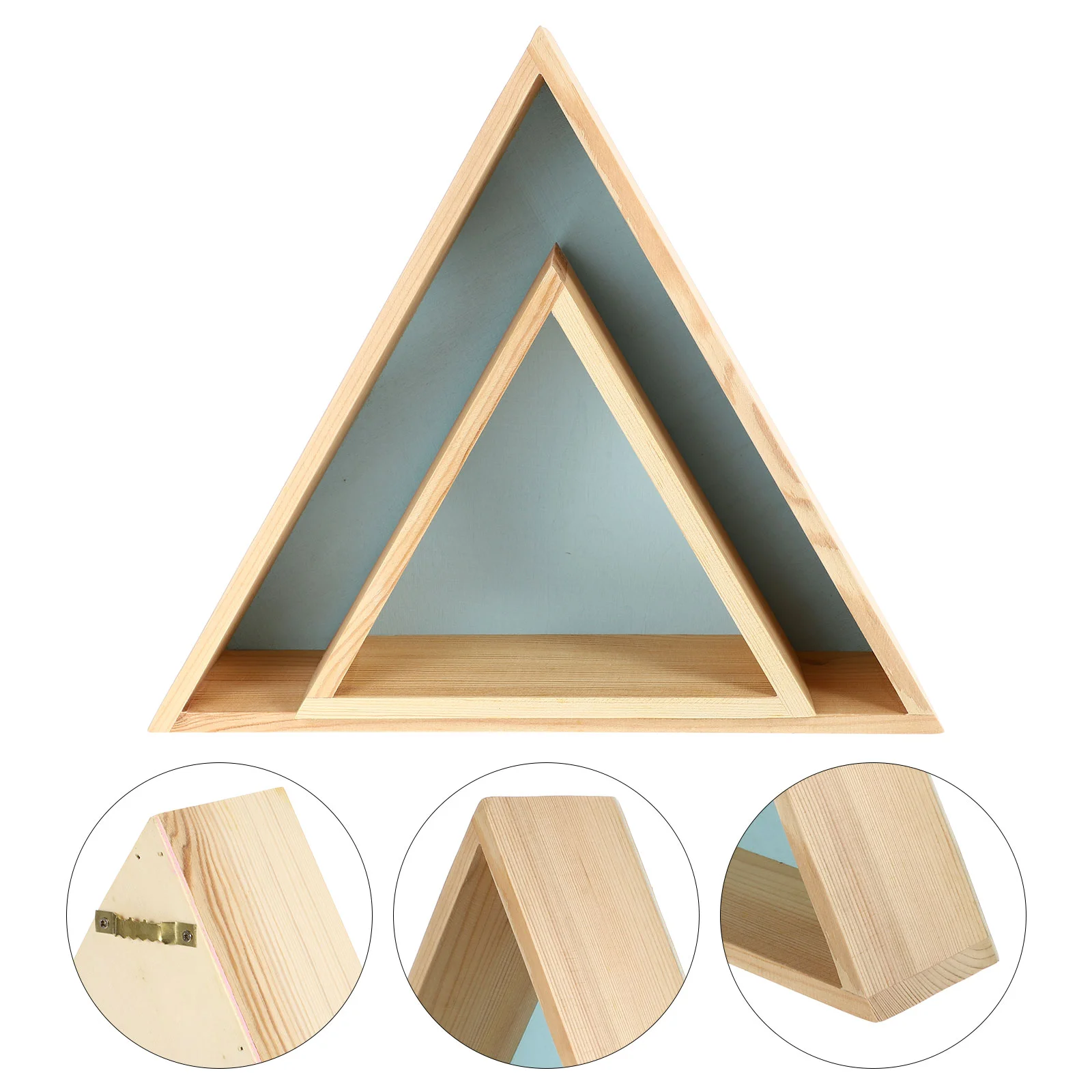 Quarto Infantil Prateleira de Parede Triangular, Rack De Armazenamento De Casa, Prateleiras Decorativas, Pingente De Madeira, Prateleiras De Madeira De Pinho, Decoração Da Casa, 2 Pcs