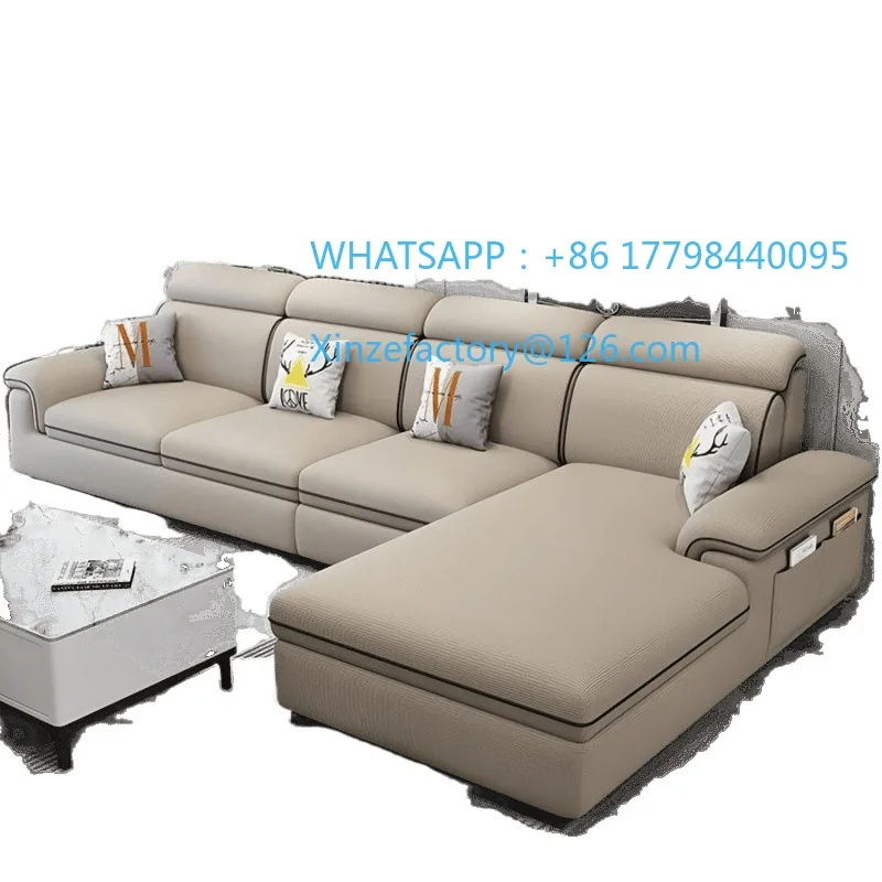 Divano in tessuto personalizzabile, moderno e semplice, soggiorno, piccolo appartamento, tessuto tecnologico con artiglio di gatto