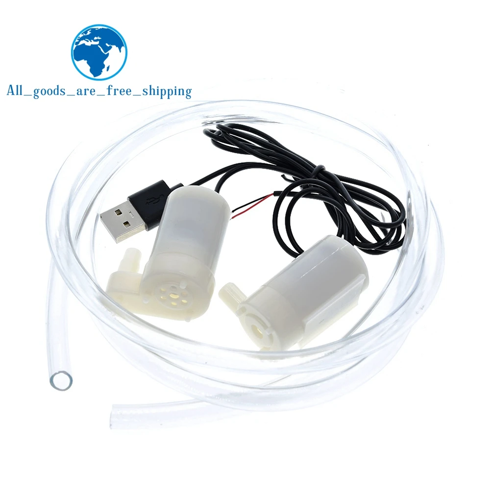 TZT-Mini Micro Motor silencioso de La Bomba Sumergible, Bombas De Agua DC 3-5 V, 70-120L/H, unidad USB