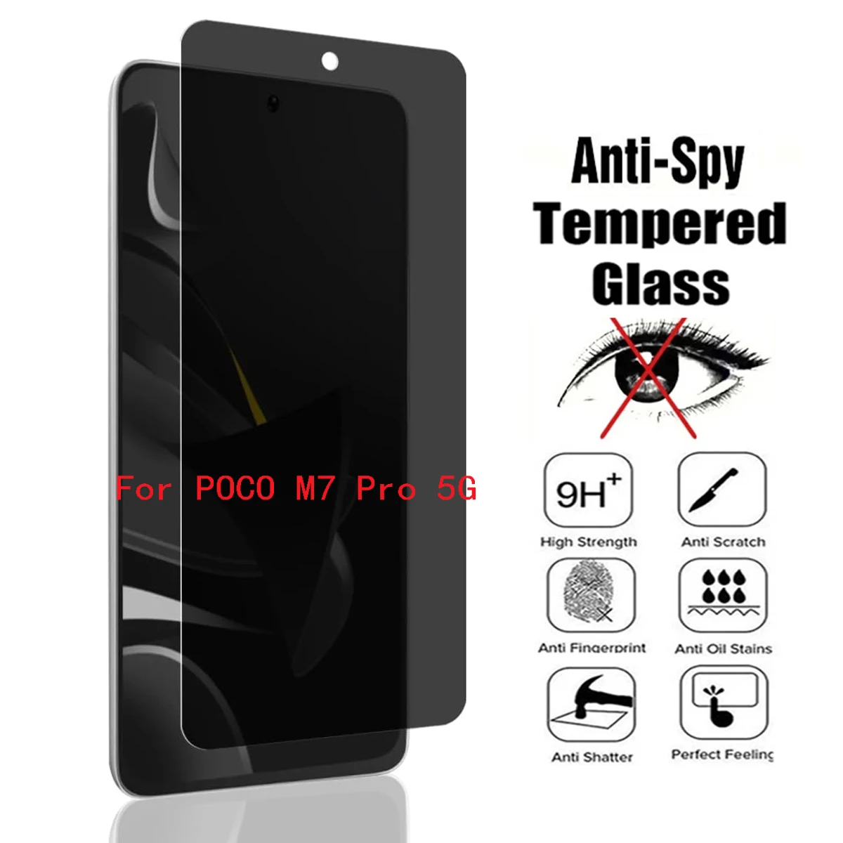 2Pcs Anti-Spy Scree… - image