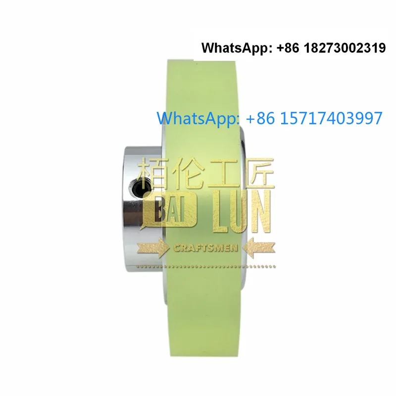 Rubber coated synchronizer encoder wheel, meter wheel, polyurethane rubber wheel, synchronizer wheel