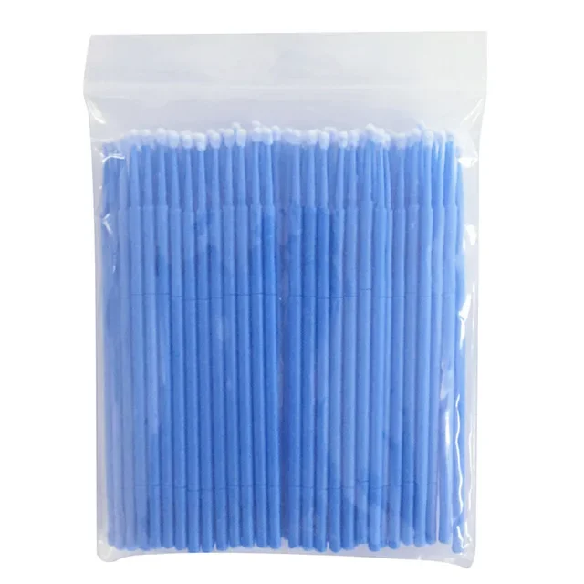 400 Uds. Aplicadores de microcepillos desechables dentales Micro cepillo herramientas de extensión de odontología 1,2/1,5/2,0/2,5mm estera dental