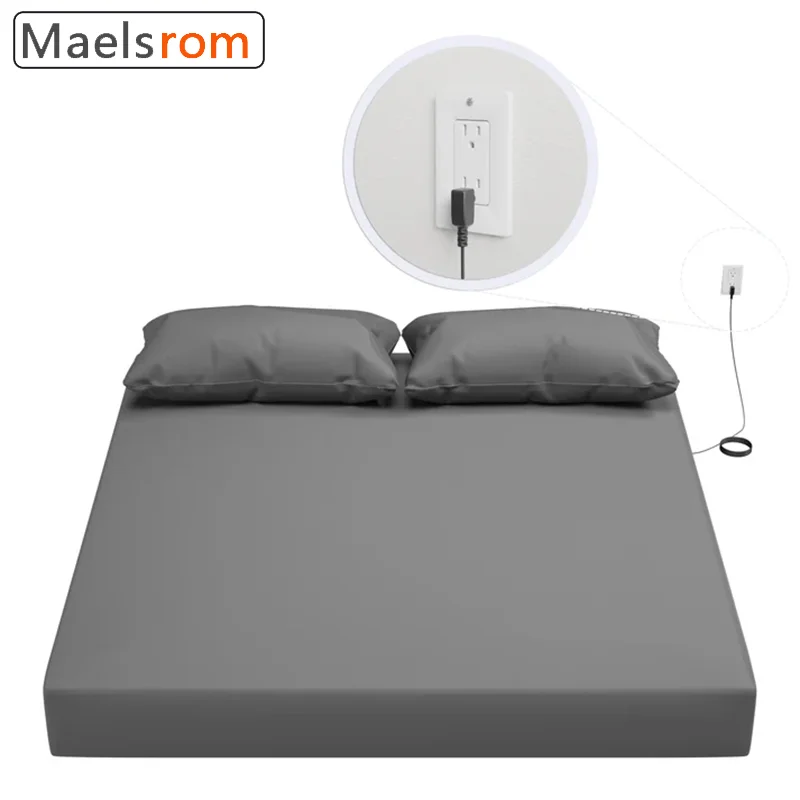 Grounding Sheet for Better Sleep - Cotton and Silver Conductive Fitted Sheet with Grounding Cord, Machine Washable for Twin