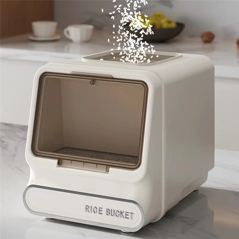 ABRS-Rice Storage Container - Airtight, Moisture-Proof & Insect-Proof, Ideal For Kitchen Organization, Food-Grade Material