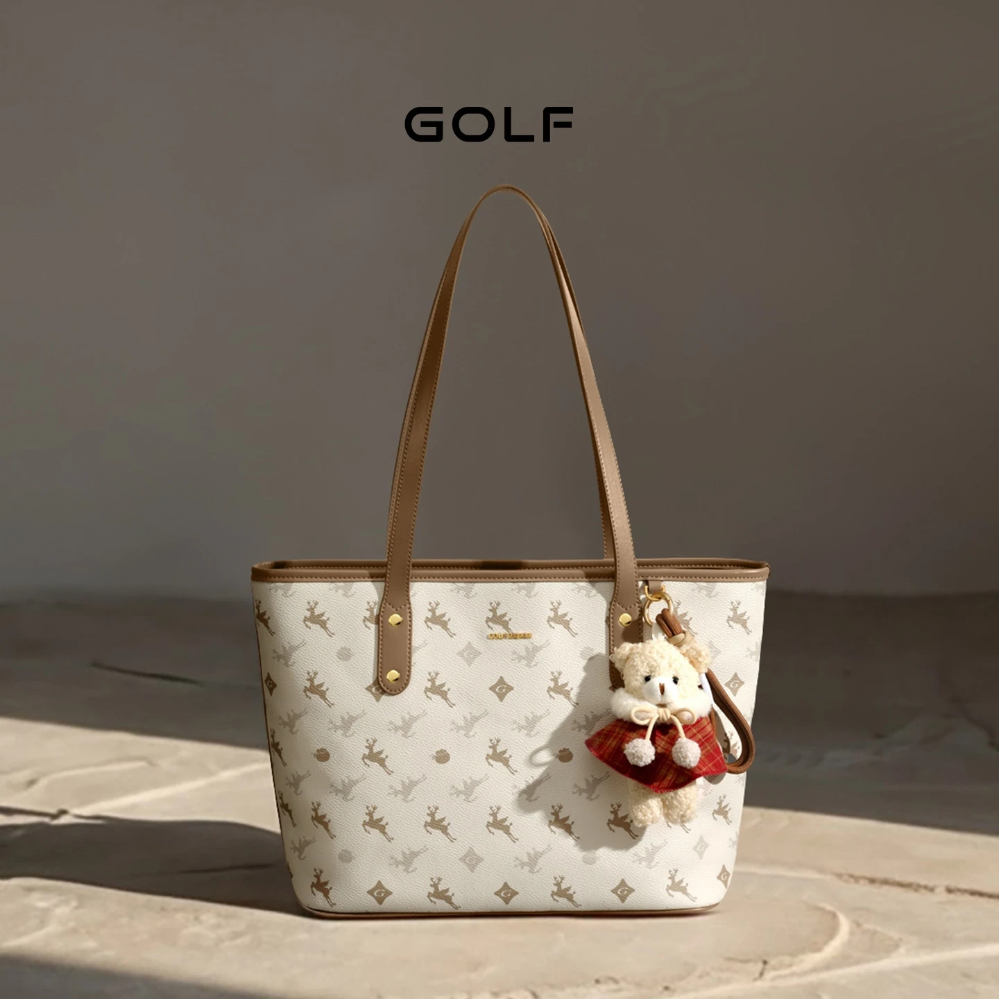 

GOLF Fashionable Commuter Tote Bag For Women Large Capacity Leather Handbag Versatile Casual Single Shoulder Bag