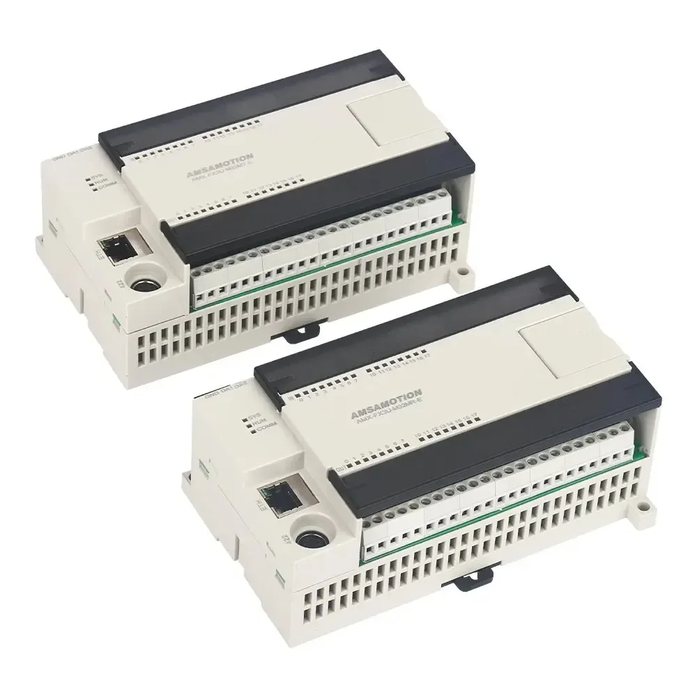 Amsamotion FX3U-M32MR-E M32MT-E Replace For Mitsubishi MELSEC PLC 16DI/16DO 2AI/2AO MODBUS Analog Transistor Relay EM3 Module