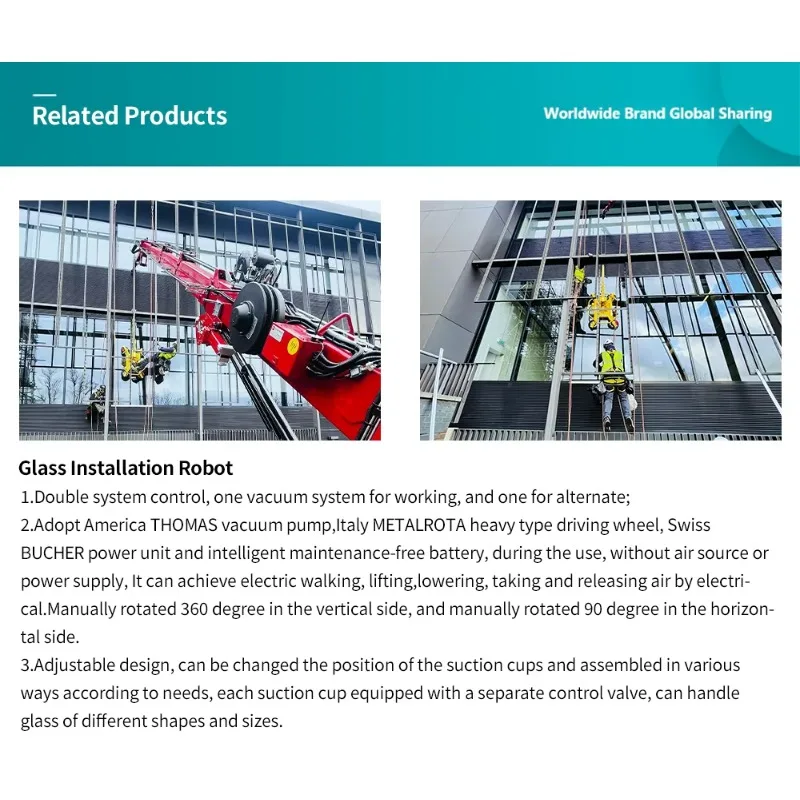 

High Quality 300 400 500 Kg 600Kg 800Kg Portable Manual Suction Lifter Pneumatic Glass Vacuum Lifter