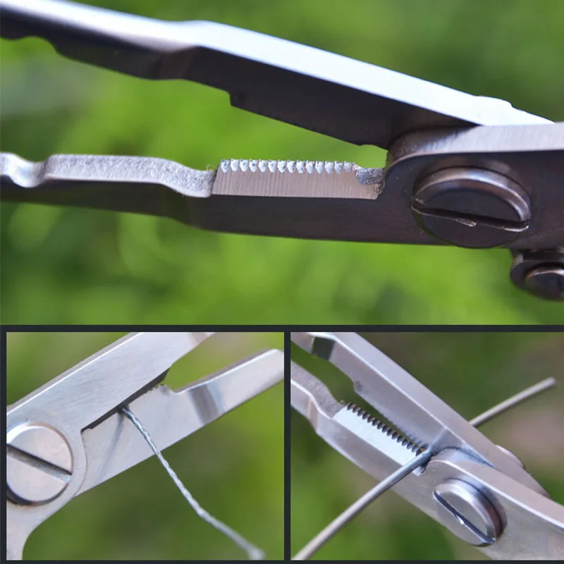 Household Angling Multifunctional Fishing Pliers, Stainless Steel Line‑Cutter Hook Remover Split‑Ring Opening Tool