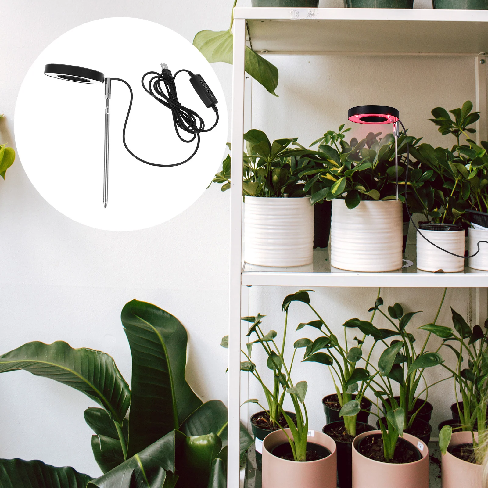 Groeilicht binnen voor planten Lampen Aluminiumlegering Groeiende UV-kamerplanten