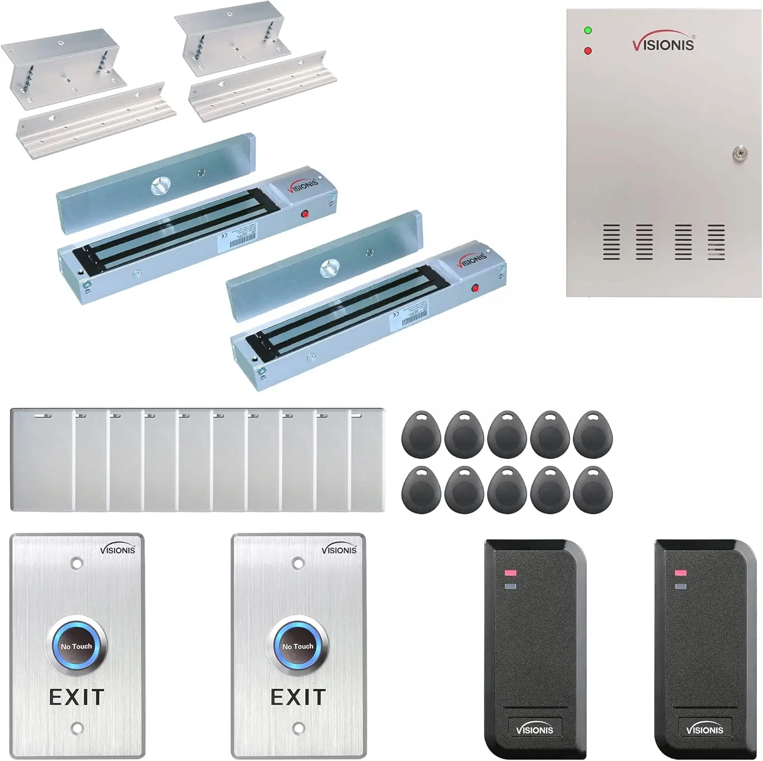 Visionis Fpc-6134 Zwei Türen Zugangskontrolle Für In Schwingtür Elektrische 600 Pfund Mag Lock Zeiterfassung Tcp/Ip Wiegand Controller