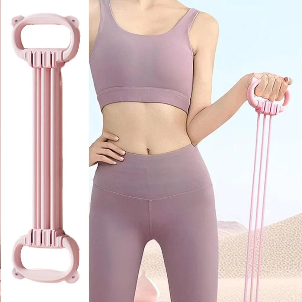 The resistance band with handle and the sports band with detachable resistance tube are suitable for exercise, physical therapy,