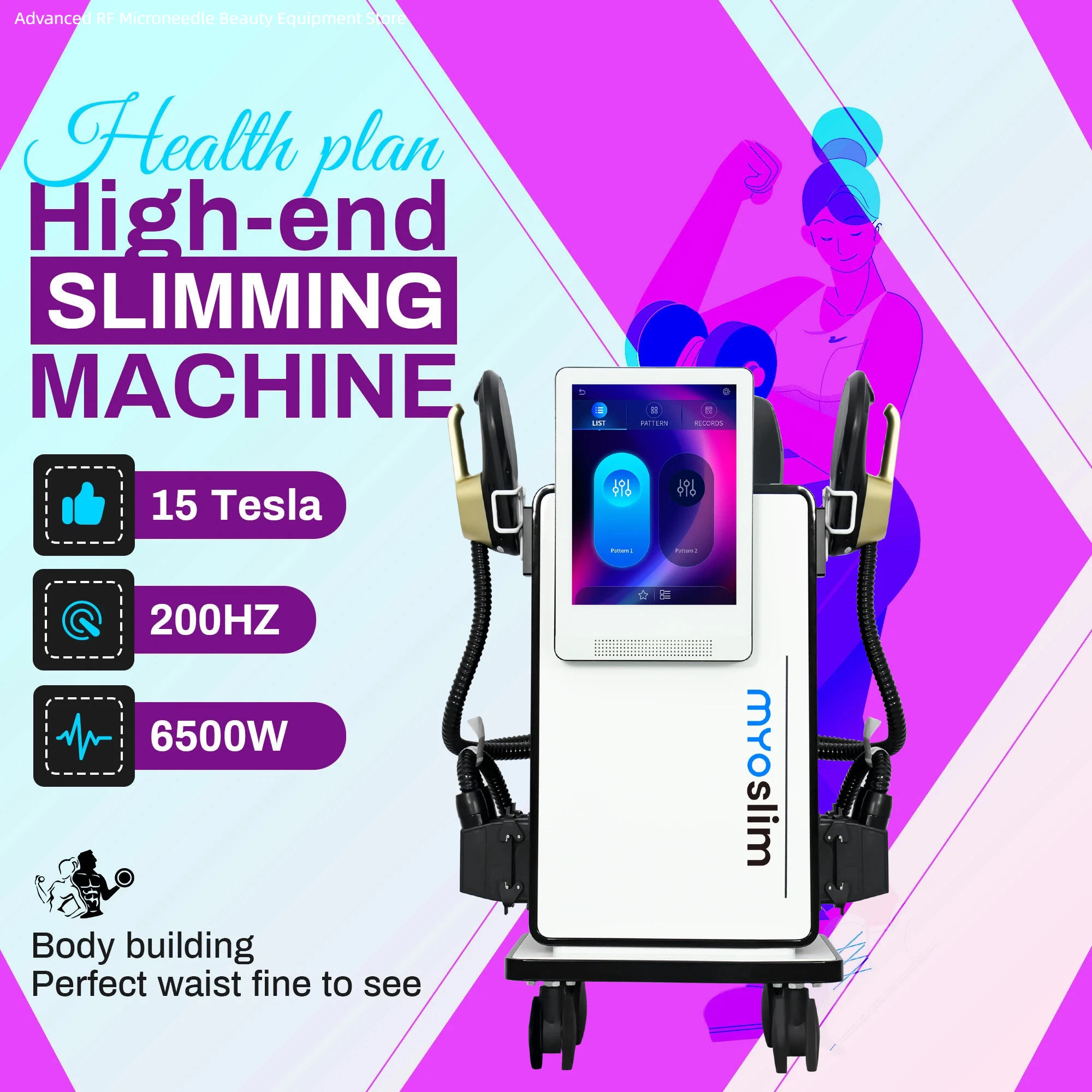

EMS Body Sculpting Machine Electrical Muscle Stimulation Fat Burning Weight Loss Body Shaping Fitness Equipment