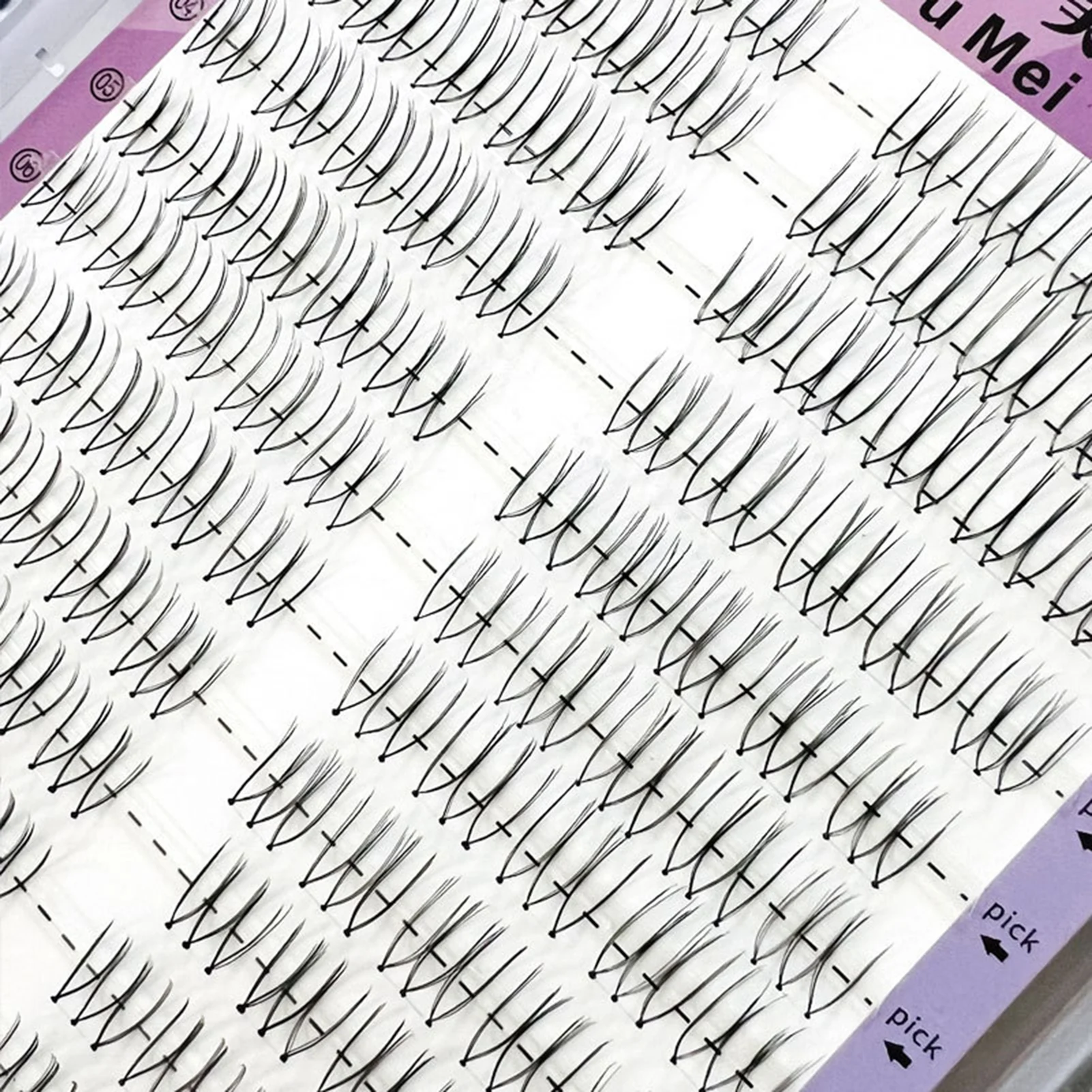 Pestañas postizas de estilo coreano en forma de U, 8-11mm, extensiones de pestañas DIY, rizo C, pestañas postizas individuales naturales para mujer, maquillaje cosplay