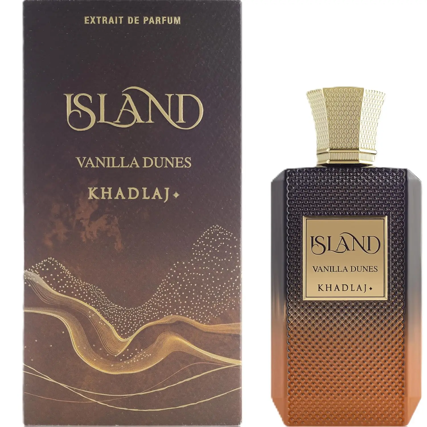 

Khadlaj Island Vanilla Dunes Unisex Parfum Spray Extrait De Perfume 3.4 Ounce