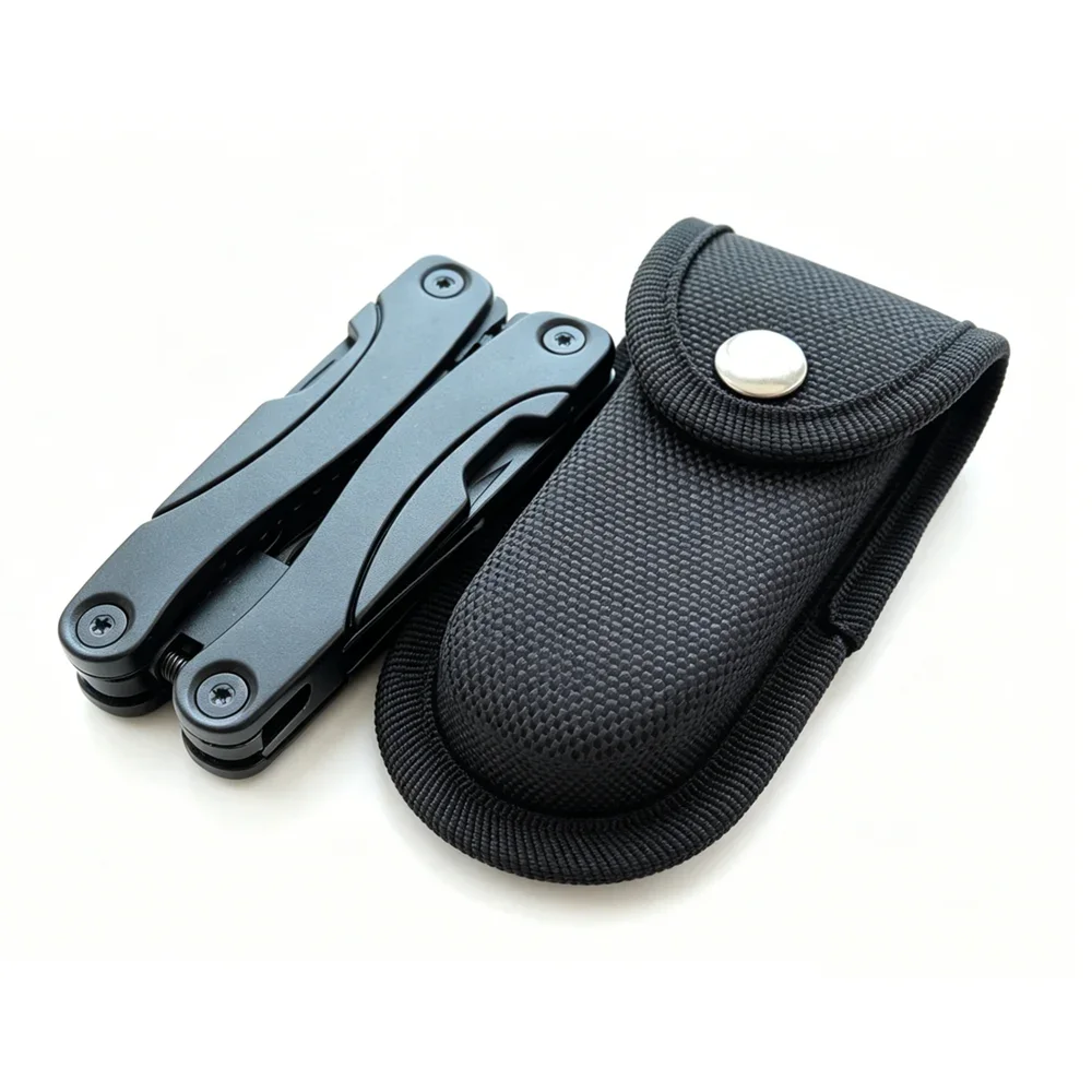 Large 13CM Black Belt Nylon Bag Oxford Pouch Folding Knife Scabbard Pliers Cover Tool Holder for Outdoor Camping Multitools view 6