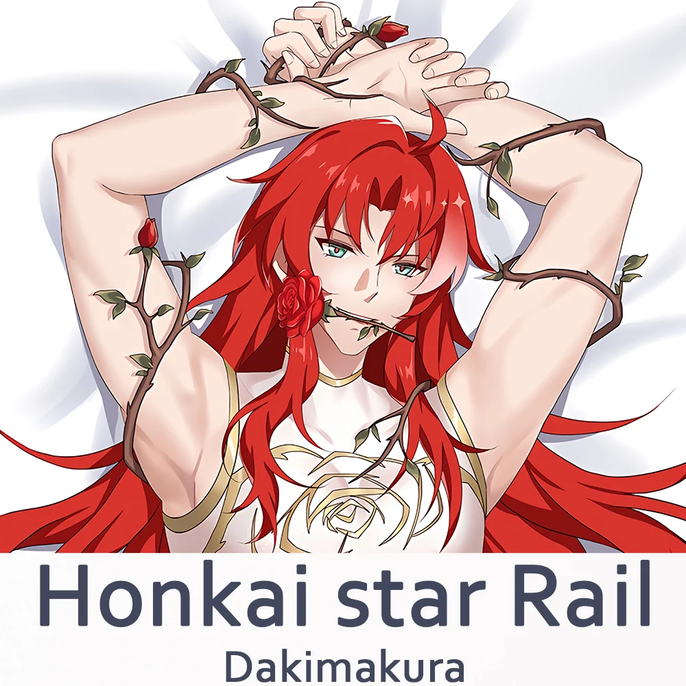 Honkai Star Rail Argenti Dakimakura 2WAY Hing Body Case Anime Pillow Cushion Cover