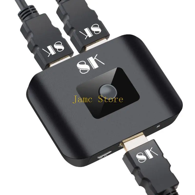 LX0B Switch Splitter 2 In 1 Out Box Video Distribut voor dubbele monitoren HDTV DVD