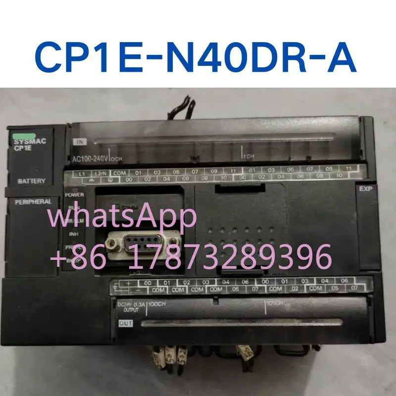 Used PLC CP1E-N40DR-A tested OK, function intactQuick delivery