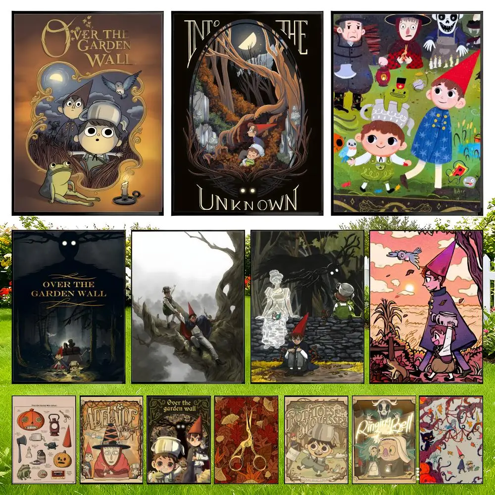 

O-Over the Garden Wall Poster Easy to Install Self Adhesive HD Wall Decor Waterproof Tear Resistant Home Bedroom Perfect Gift