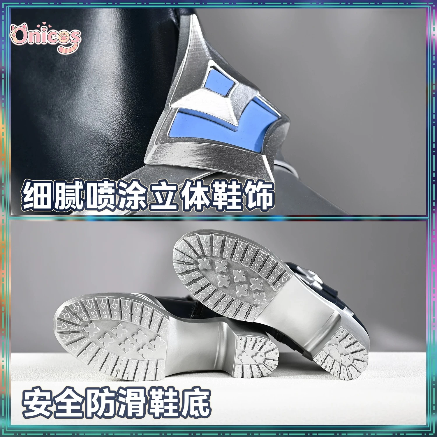 

Genshin Impact Lorne Knights of Favonius Cos Shoes Game Character Cosplay Footwear Size 35-42 Onicos
