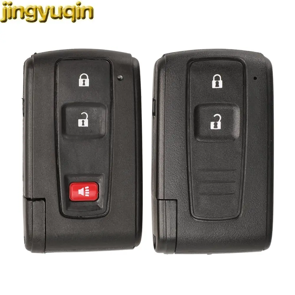 

Jingyuqin 2/3 Buttons Remote Car Key Shell For Toyota Prius Corolla Verso TOY43 TOY40 Uncut Blade Smart Key Fob Replacement