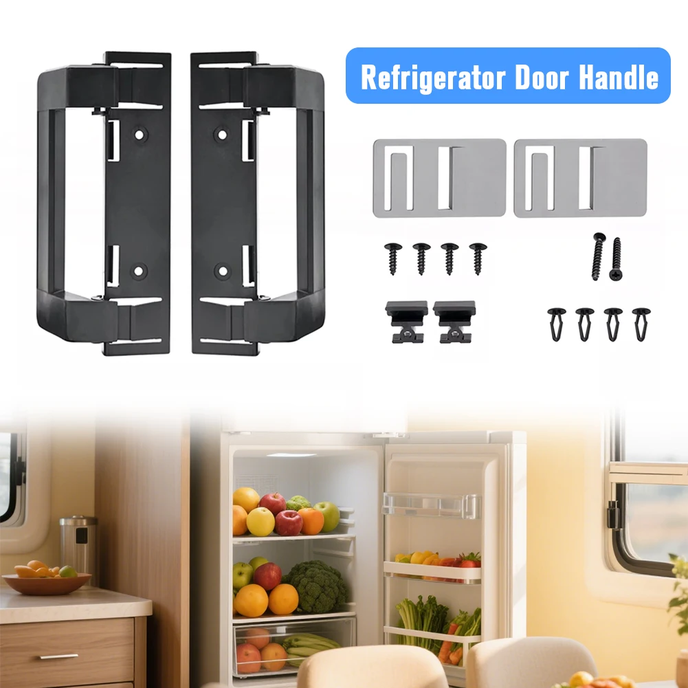 

2Pcs Refrigerator Door Handle RV Refrigerator Door Latch Handle Ergonomic RV Refrigerator Door Handle RV Parts Accessories
