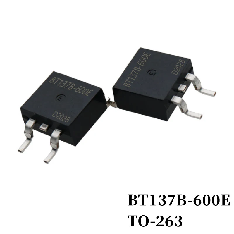 10~1000Pcs BT137B-600D BT137B-600E BT137B-600F BT137B-800D BT137B-800E BT137B-800F Triac 8A 600V/800V TO-263 SMD Thyristor