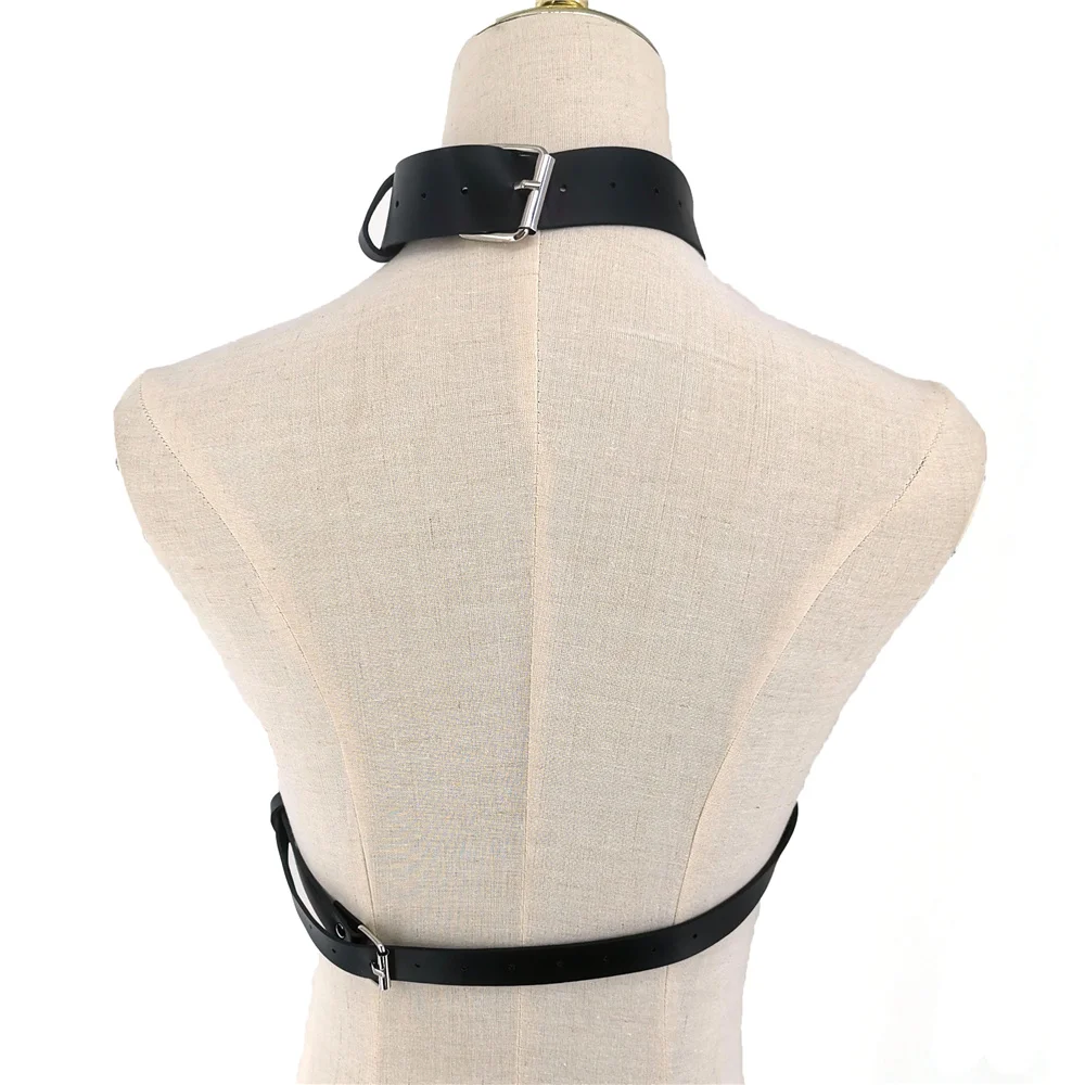 BDSM الوثن عبودية طوق الجسم تسخير الجنس لعب الكبار المنتجات للأزواج الجنس عبودية حزام سلسلة الرقيق الثدي امرأة #3