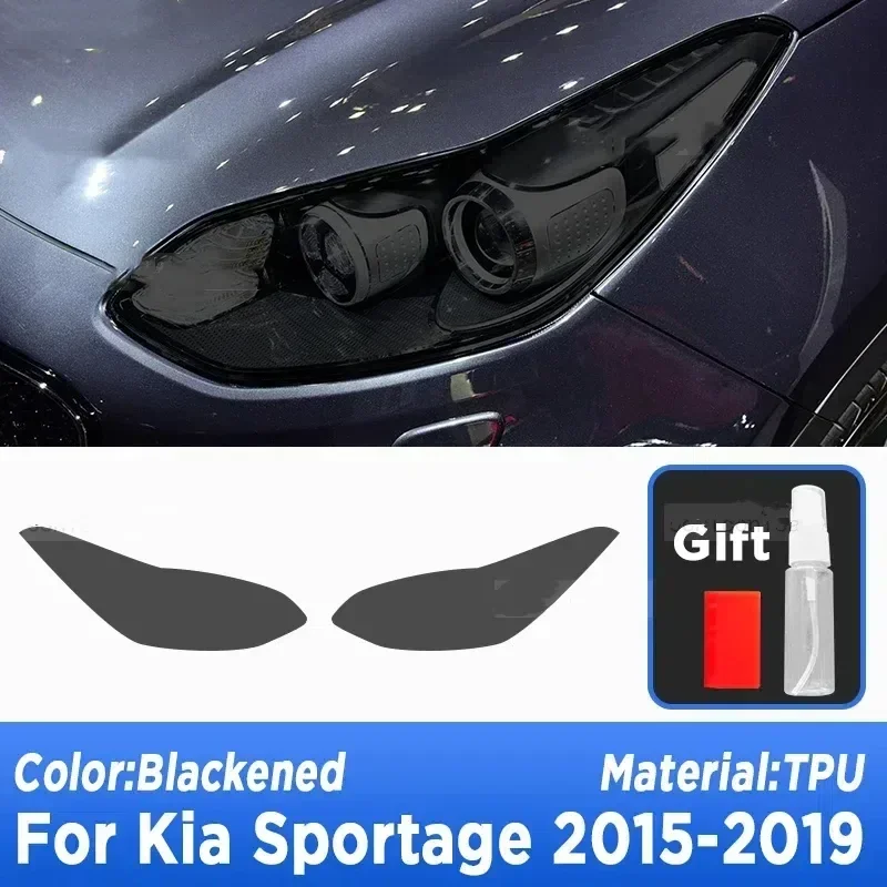 

Черненая фара из ТПУ, задний фонарь, противотуманная фара, защитная пленка, задняя фара, меняющая цвет пленки для Kia Sportage 2015-2019