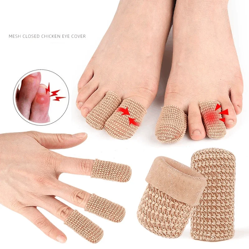 1/2Pcs Gel Toe Cover Elastic Fibre Finger Separator Tube Toe Protection Pipe Reduce Friction Silicone Foot Protector Feet Care