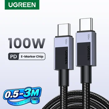 כבל טעינה מהירה UGREEN 100W USB-C ל-USB-C