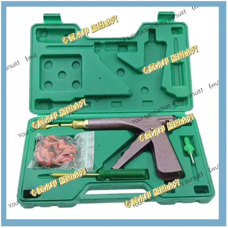 Vacuum tire perforation repair gun