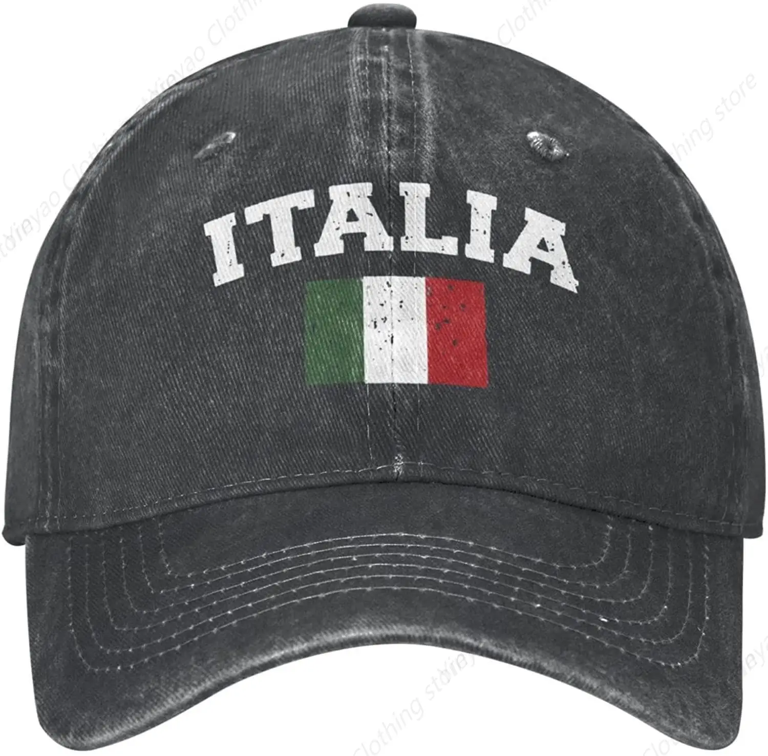 Italian Flag Classic Adjustable Retro Cowboy Hat Men's and Women's Baseball Hats Gift Commemorative Hat