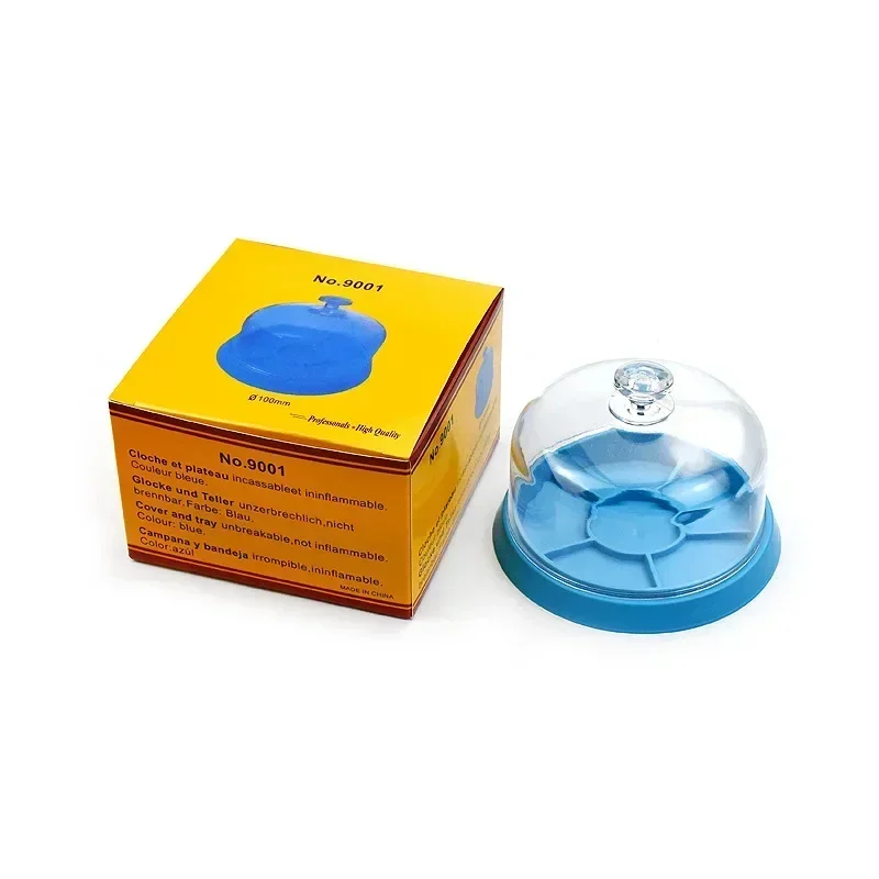 6 فتحات غطاء ورقة الغبار مع صينية ساعة حركة صندوق عرض بسيط أدوات المجوهرات قطع الغيار حامي أدوات إصلاح الساعاتي