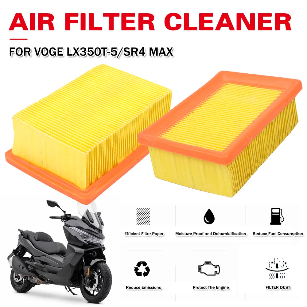 Motorcycle Air Filter Cleaner Engine Maintenance Replacement Parts For VOGE LX350T-5 SR4 MAX SR4MAX LX 350T-5 LX 350T 5 LX350 T