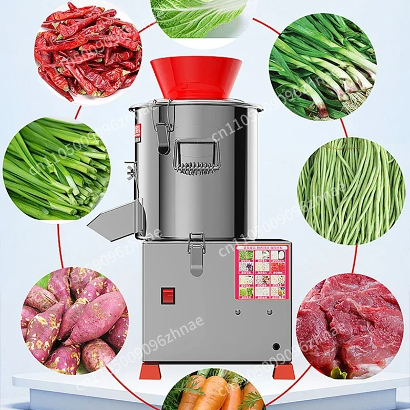 Food Cutter Commercial Electric Vegetable Shredder Particle Vegetable Trapping Machine Breeding And Feeding Chicken 750W