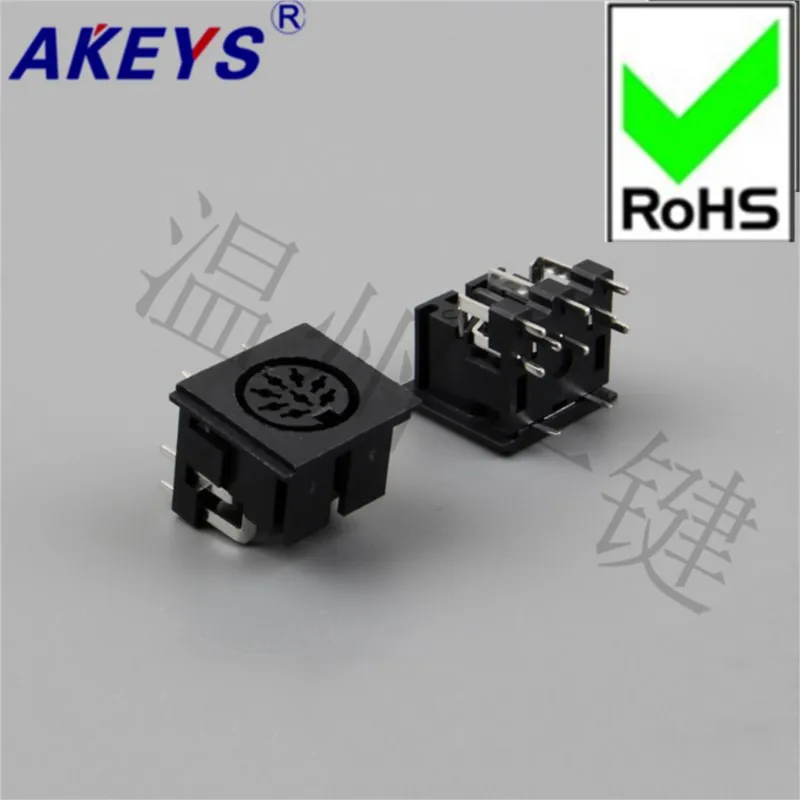 10PCS DS-8-03 Square SD Large Terminal Connector Large 8-core 10-foot Socket 8PIN Needle DIN Base