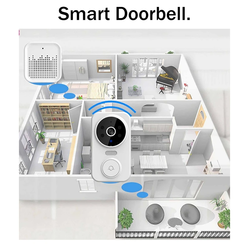 Video Doorbell Smart Doorbell Wireless Remote Video Doorbell Intelligent Visual Doorbell