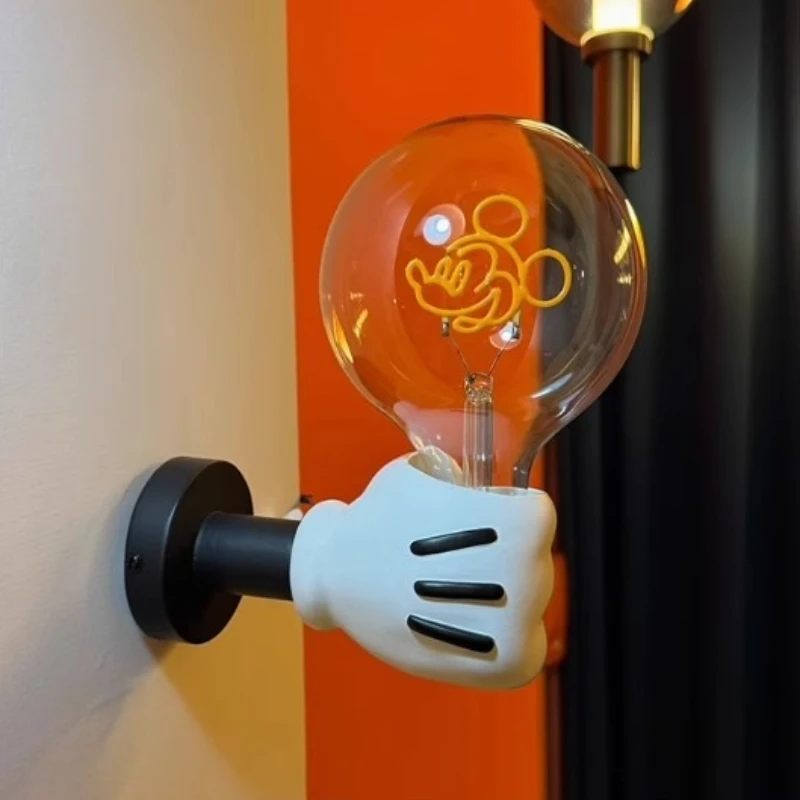 Mickey Cartoon Wall Lamp for Children's Room/Living Room/Clothing Store/Amusement Park Decoration Atmosphere Lighting