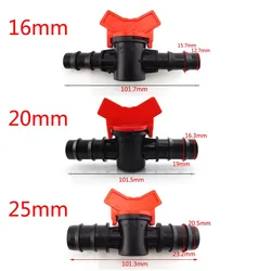 1/2 3/4 Garden Watering Hose Tap DN15 DN20 Irrigation Drip Water Valve 16mm 20mm 25mm Garden PE Waterstop Connector Cranes D4