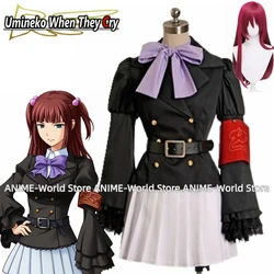 《Custom size》Game Umineko: When They Cry ANGE Cosplay Costume Halloween Wig