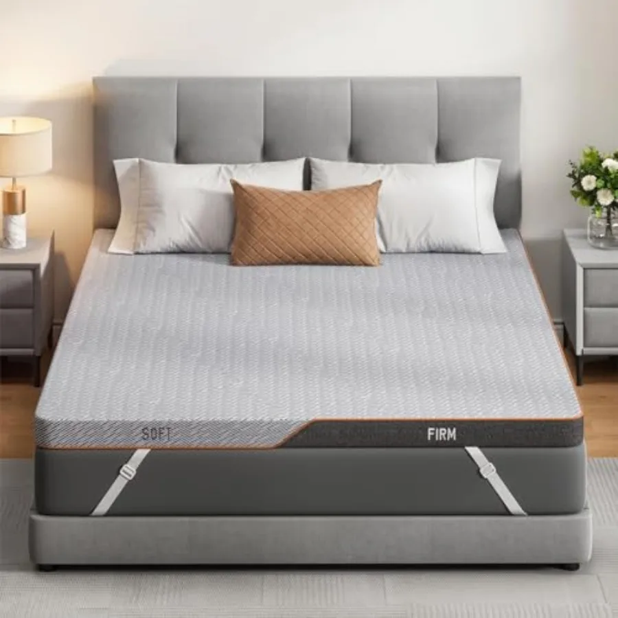 Memory Foam Topper - Surmatelas à double fermeté, surmatelas de