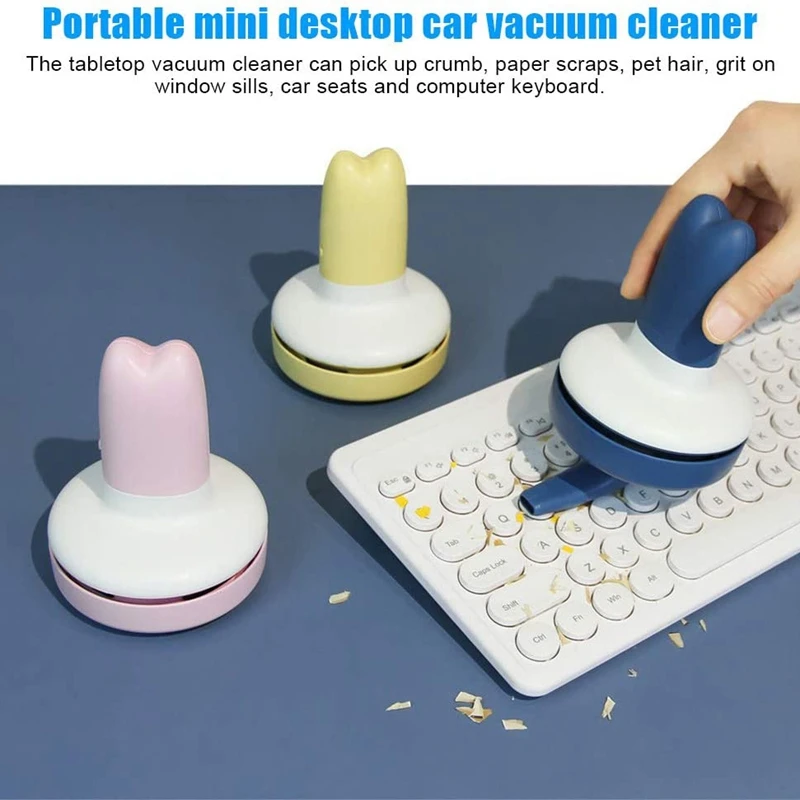 Portable Electric Desk Vacuum Cleaner Home Office Desktop Cleaner Dust Collector For Notebook Computer Keyboard