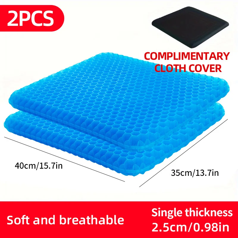 Other Gel Seat Cushion Honeycomb Blue 9