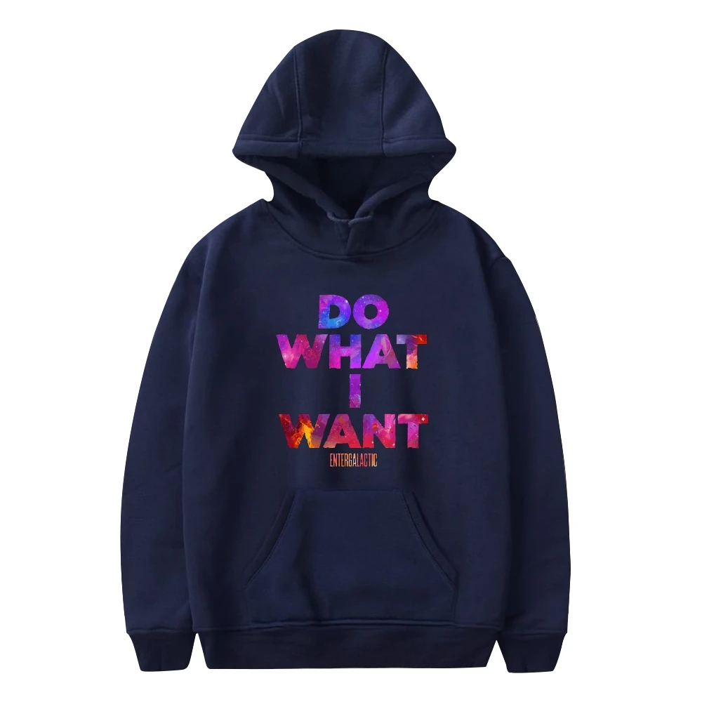 Entergalactic Anime Do What I Want Logo Unisex manica lunga donna uomo felpa con cappuccio American Adult Cartoon Tv Series Clothes