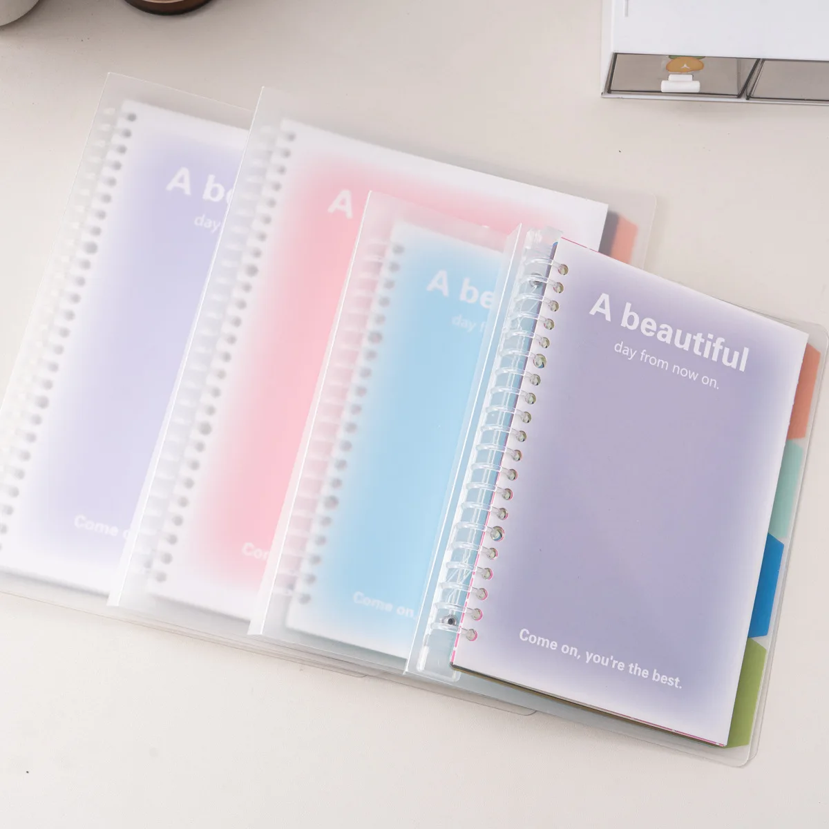 Loose-leaf Replacement Stationery Notebook Korean Small Fresh Simple Dream Colorful Notebook Diary Notepad for Students