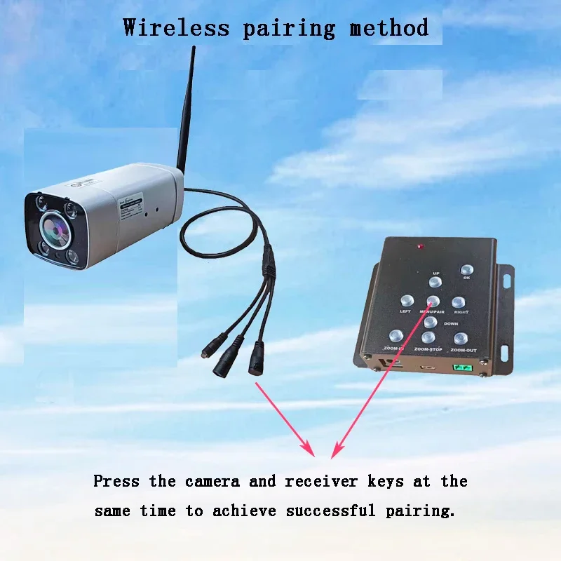 T-2401C Crane Wireless 30X Zoom Surveillance Camera HD NightVision Waterproof Tower Crane Surveillance Camera Blind Spot of Boom